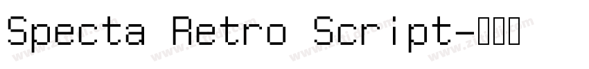 Specta Retro Script字体转换